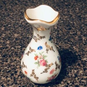 Limoges Mini Floral Vase